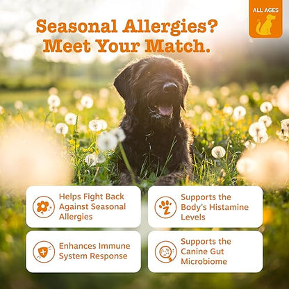 Zesty Paws Dog Allergy Relief – Advanced Supplement for Itchy Skin and Ear Comfort
