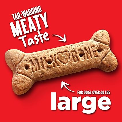 Milk-Bone Original Dog Treats for Large Dogs, 24 Ounce, Crunchy Biscuit Helps Clean Teeth