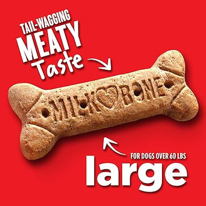 Milk-Bone Original Dog Treats for Large Dogs, 24 Ounce, Crunchy Biscuit Helps Clean Teeth