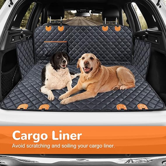 URPOWER Dog Car Seat Cover – 100% Waterproof, Hammock Style, Scratch-Resistant, Nonslip, Durable & Comfortable – For Cars, Trucks, and SUVs
