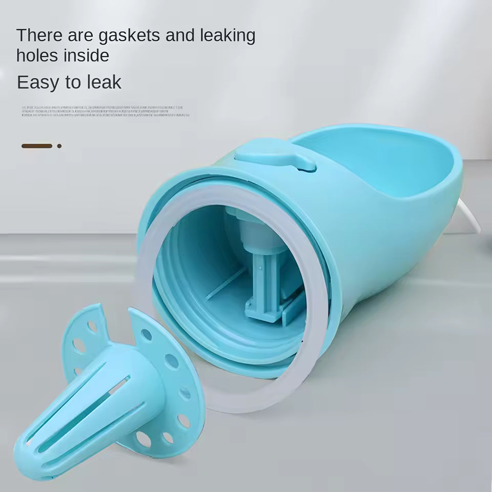 Portable 2-in-1 Dog Cat Water Bottle - Food and Water Container for Travel