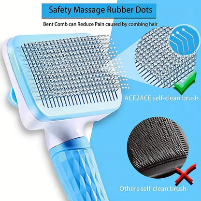 Dog Hair Remover Brush – Grooming & Massage Brush for Dogs and Cats