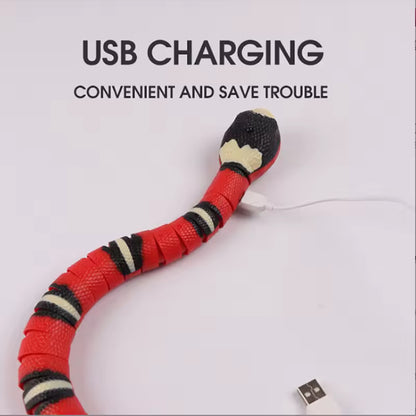 Automatic Cat Toy – Smart Motion Sensor Snake Teaser with USB Charging ✅