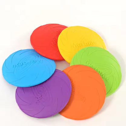 OUZEY Bite-Resistant Flying Disc for Dogs - Durable Outdoor Training Frisbee Toy