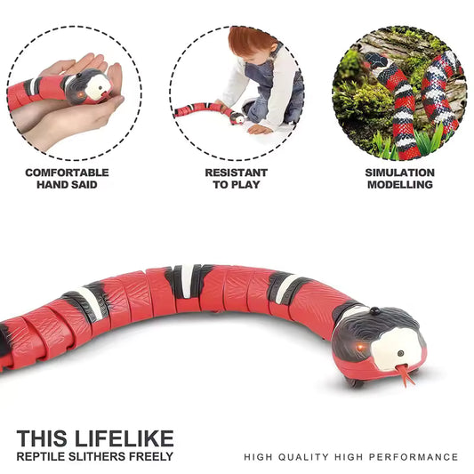 Automatic Cat Toy – Smart Motion Sensor Snake Teaser with USB Charging ✅