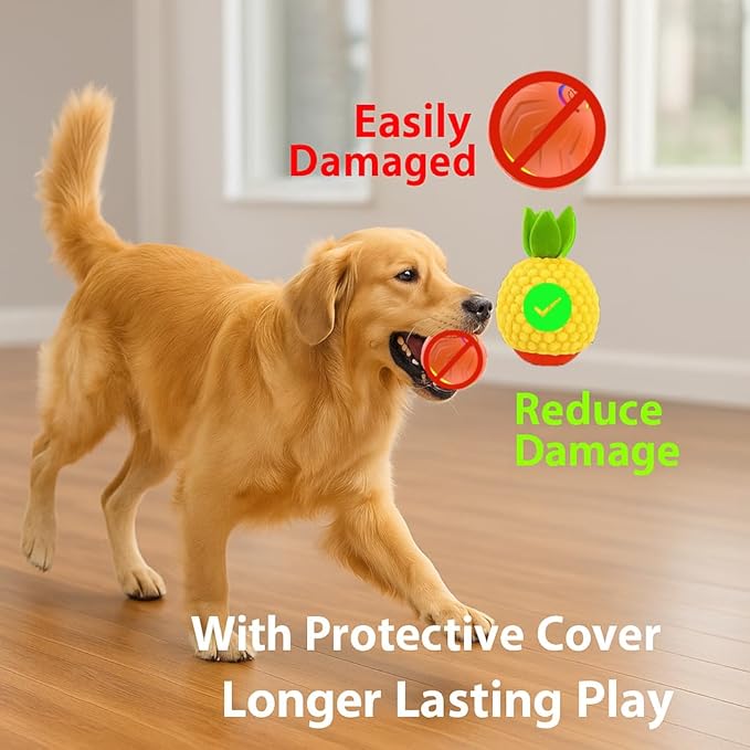 Interactive Dog Toys, Dog Ball, Automatic Rolling and Bouncing, Durable and USB Rechargeable, Fun Smart Toy for Puppies, Small, Medium and Large Dogs