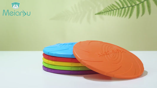 OUZEY Bite-Resistant Flying Disc for Dogs - Durable Outdoor Training Frisbee Toy
